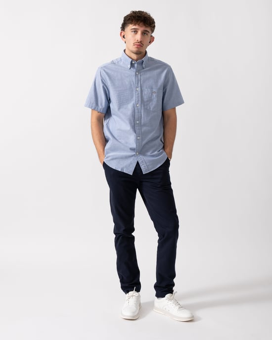 Slim Fit Chinos in Navy - Image 3