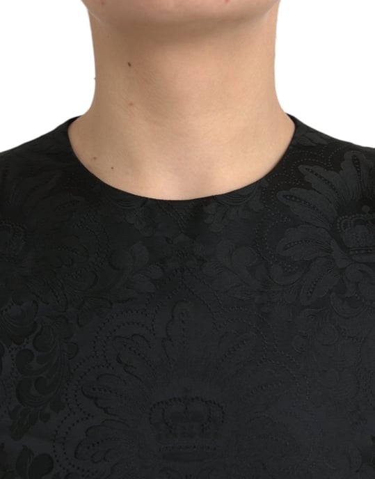 Bloemig Brocade Jurk Mouwloos A-Lijn Mini - Image 5
