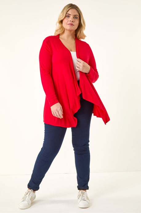 Curve Waterfall Front Jersey Cardigan - Image 2
