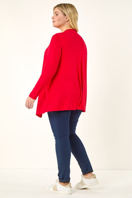 Curve Waterfall Front Jersey Cardigan - Image 3