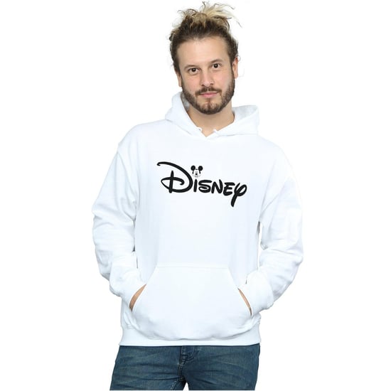 Disney Mens Mickey Mouse Head Logo Hoodie (White) - Image 2