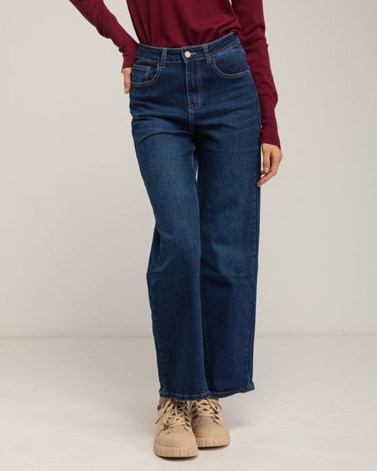 Basic high-waisted jeans - Image 4