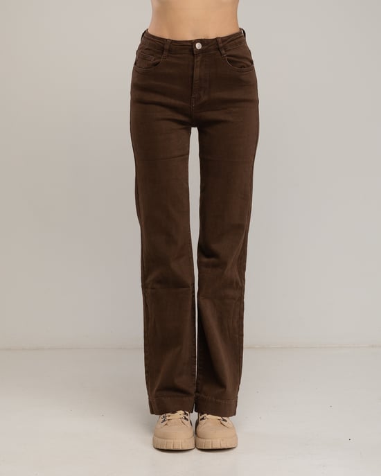 Basic high-waisted jeans - Image 2