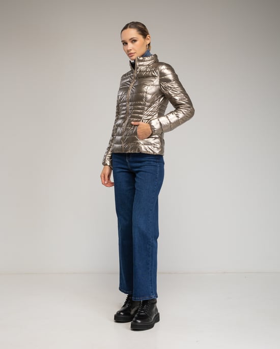Basic metallic anorak - Image 4