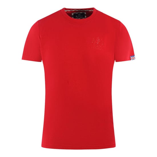 Aquascutum Heren Londen Aldis Tonaal Logo T-Shirt (Rood) - Image 1