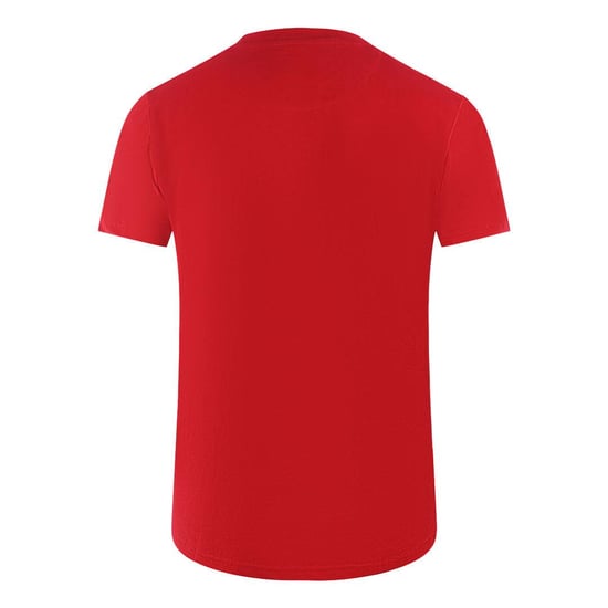 Aquascutum Heren Londen Aldis Tonaal Logo T-Shirt (Rood) - Image 3