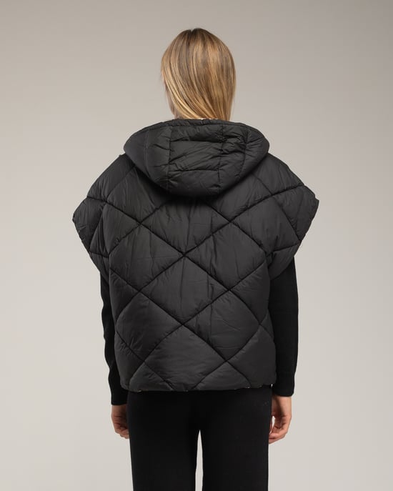 Oversized reversible quilted vest - Image 2