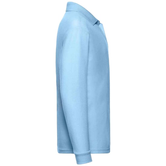 Fruit of the Loom Kinderen/Kinderen Lange Mouw Pique Polo Shirt (Hemelsblauw) - Image 3