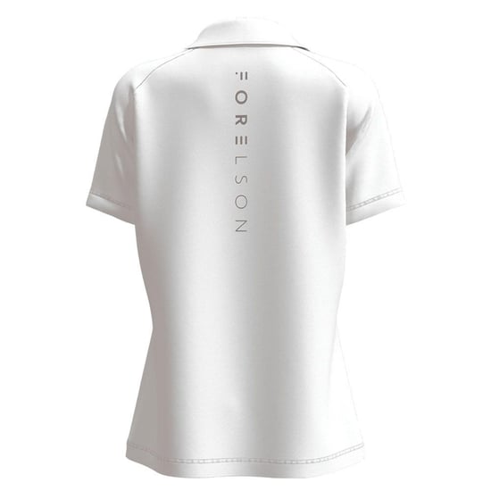 Forelson Womens/Ladies Blockley Zip Neck Polo Shirt (White) - Image 2