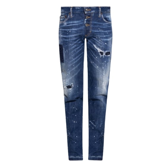 Dsquared2 Slim Jean Blauw Marineblauwe Jeans - Image 1