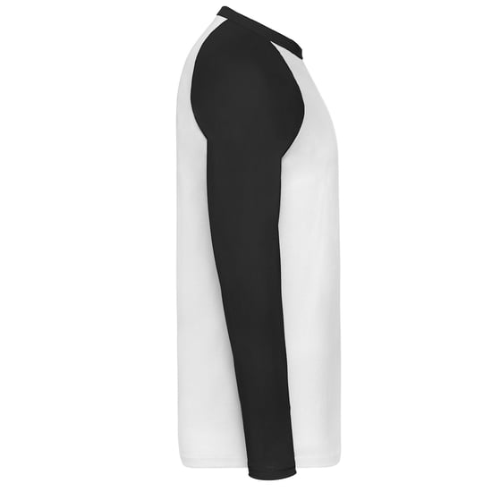 Fruit of the Loom Unisex Volwassenen Contrast Honkbal T-shirt met lange mouwen (Wit/zwart) - Image 3