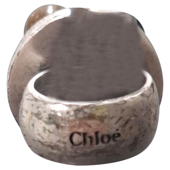 Chloé Embellished Ring in Silver Metal - Image 3