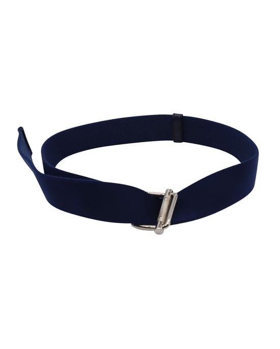 Miu Miu riem met gespsluiting in marineblauw canvas - Image 1