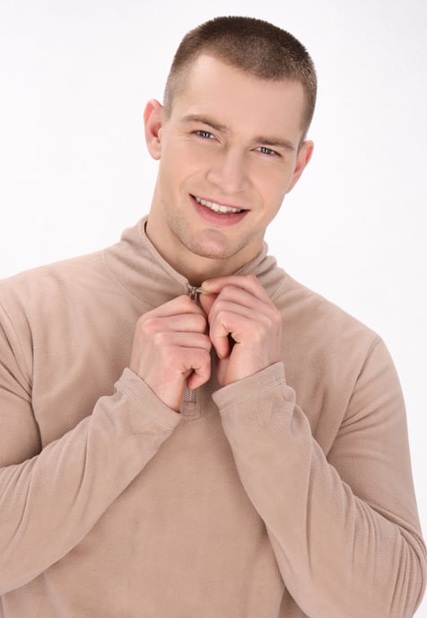 Mo Fleece trui Heren beige - Image 5