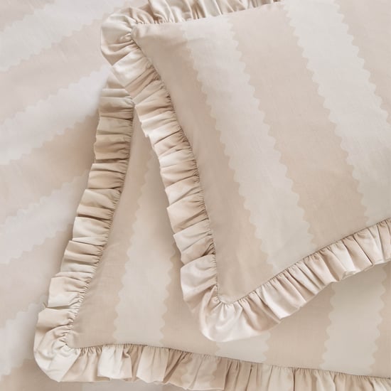 Wylder Nature Birdie Stripe Ruffle Duvet Cover Set - Image 4