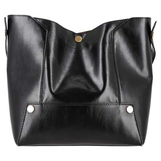 Stella Mccartne Popper Tote Bag in Black Faux Leather - Image 1