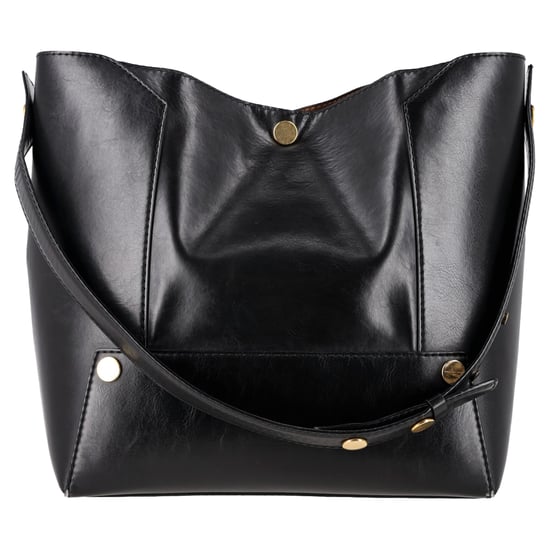 Stella Mccartne Popper Tote Bag in Black Faux Leather - Image 3