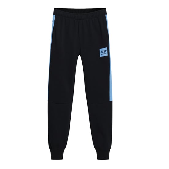Umbro Mens Terrace Jogging Bottoms (Black/Azure Blue) - Image 1