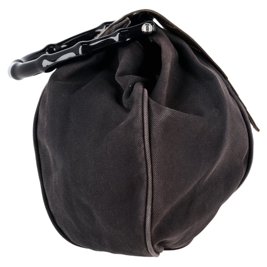 Max & Co. Leaf Flap Top handle Bag in Black Canvas - Image 2