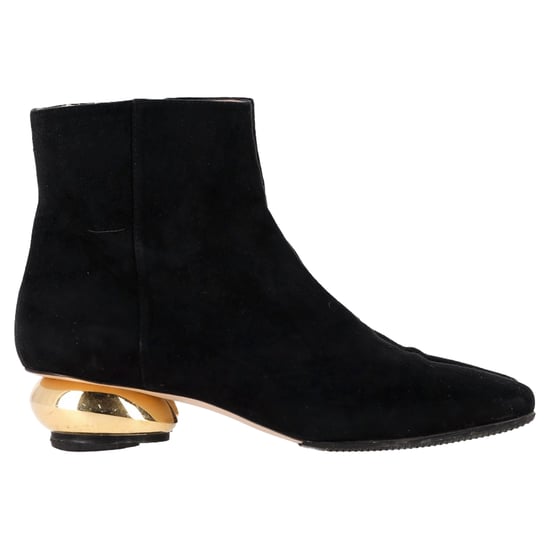 Stuart Weitzman The Freja Booties in Black Suede - Image 1