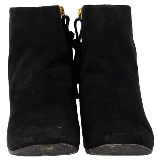 Stuart Weitzman The Freja Booties in Black Suede - Image 2