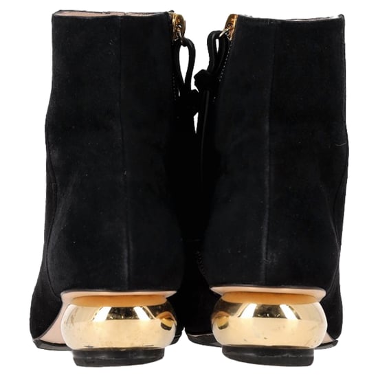 Stuart Weitzman The Freja Booties in Black Suede - Image 5