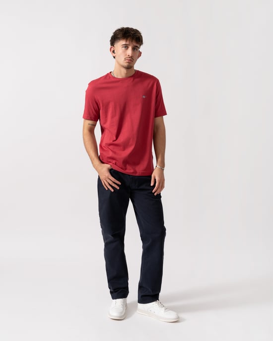 Regular Fit T-Shirt in Brown - Image 3