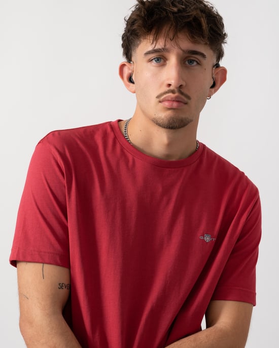 Regular Fit T-Shirt in Brown - Image 4