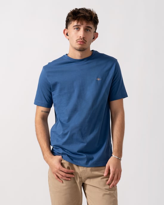 Regular Fit T-Shirt in Medium Blue - Image 1