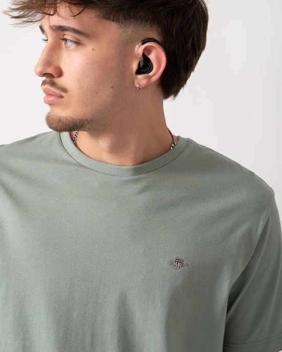 Regular Fit T-Shirt in Grey - Image 3