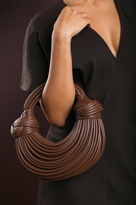 Wheres That From Womens 'Blossom' Curved Metallic Shoulder Bag - Image 6