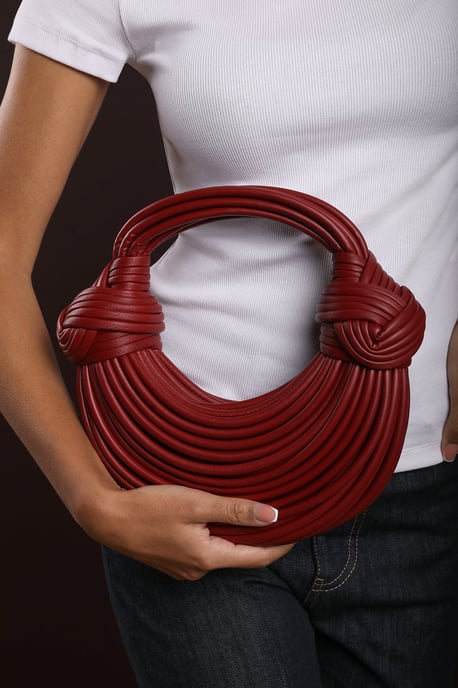 Wheres That From Womens 'Blossom' Curved Metallic Shoulder Bag - Image 6