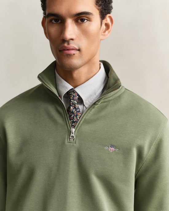379 Regular Fit Sweatshirt in Sage Green - Image 3