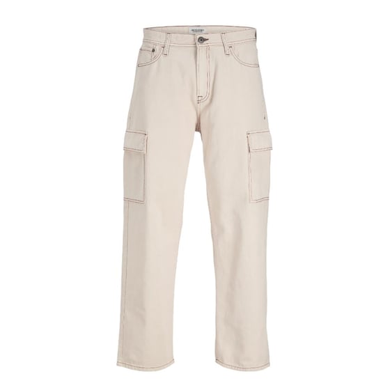 Jack & Jones Mens Cargo Combat Trousers Loose Fit Multi-Pockets - Image 1