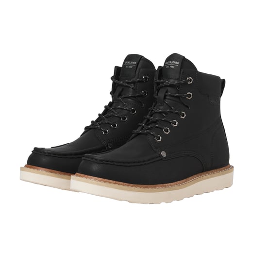Jack And Jones Heren Archway Moc Toe Enkellaarsjes (Antraciet) - Image 4
