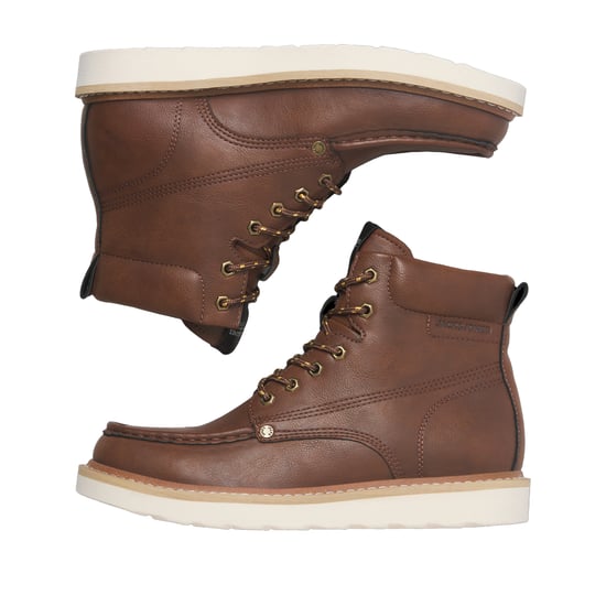 Jack And Jones Heren Archway Moc Toe Enkellaarsjes (Cognac) - Image 6