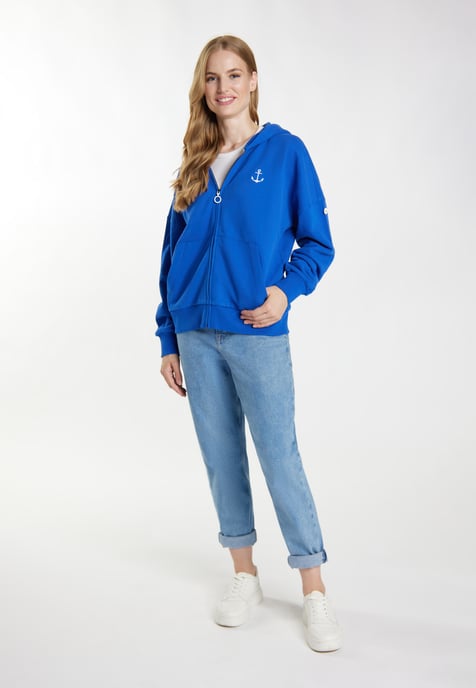 Dreimaster Jas met capuchon Dames koningsblauw - Image 2