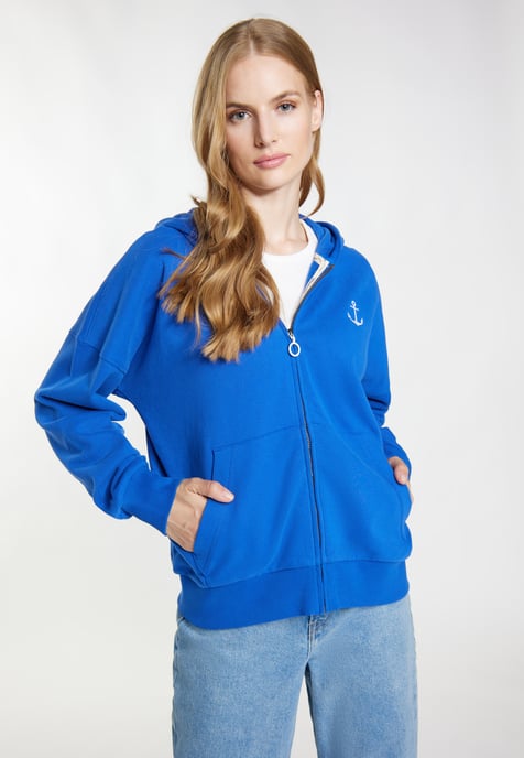 Dreimaster Jas met capuchon Dames koningsblauw - Image 3