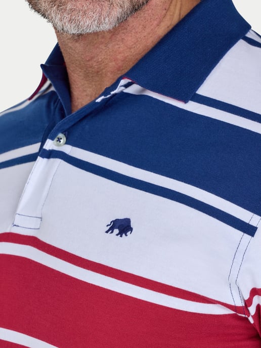 Wide Stripe Jersey Polo - Image 3