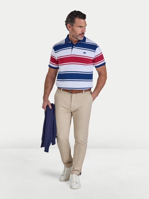 Wide Stripe Jersey Polo - Image 4