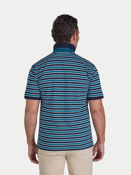 Triple Stripe Pique Polo - Image 2