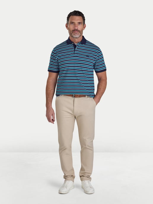 Triple Stripe Pique Polo - Image 4