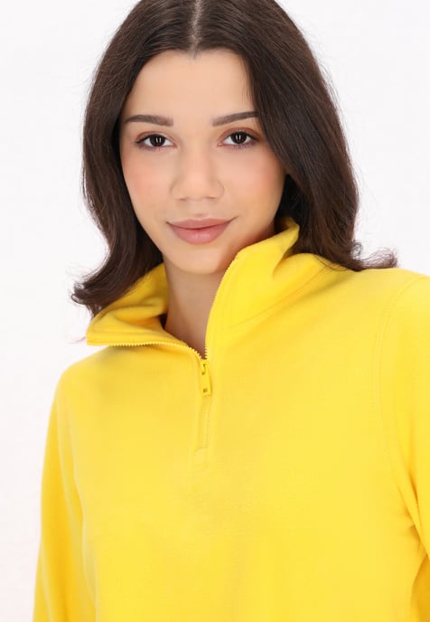 Mymo Fleece trui Dames geel - Image 5