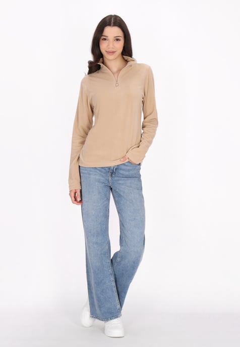 Mymo Fleece trui Dames beige - Image 2