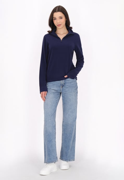 Mymo Fleece trui Dames marine - Image 2
