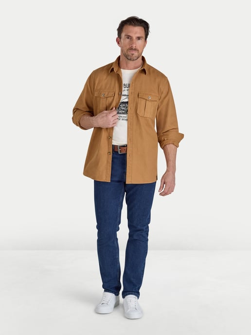 Garment Dyed Canvas Shacket - Image 4