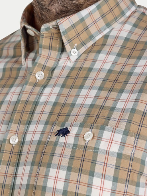 Long Sleeve Suffolk Check Twill Shirt - Image 3