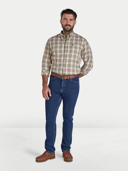 Long Sleeve Suffolk Check Twill Shirt - Image 4