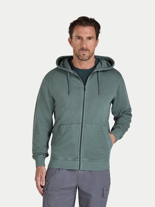 Garment Dyed Zip Hoodie Sweat - Image 1