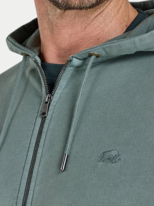 Garment Dyed Zip Hoodie Sweat - Image 3